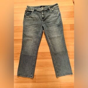 Hudson Los Angeles Women’s Straight Leg Jeans Size 16 Mid Rise Stretch Denim